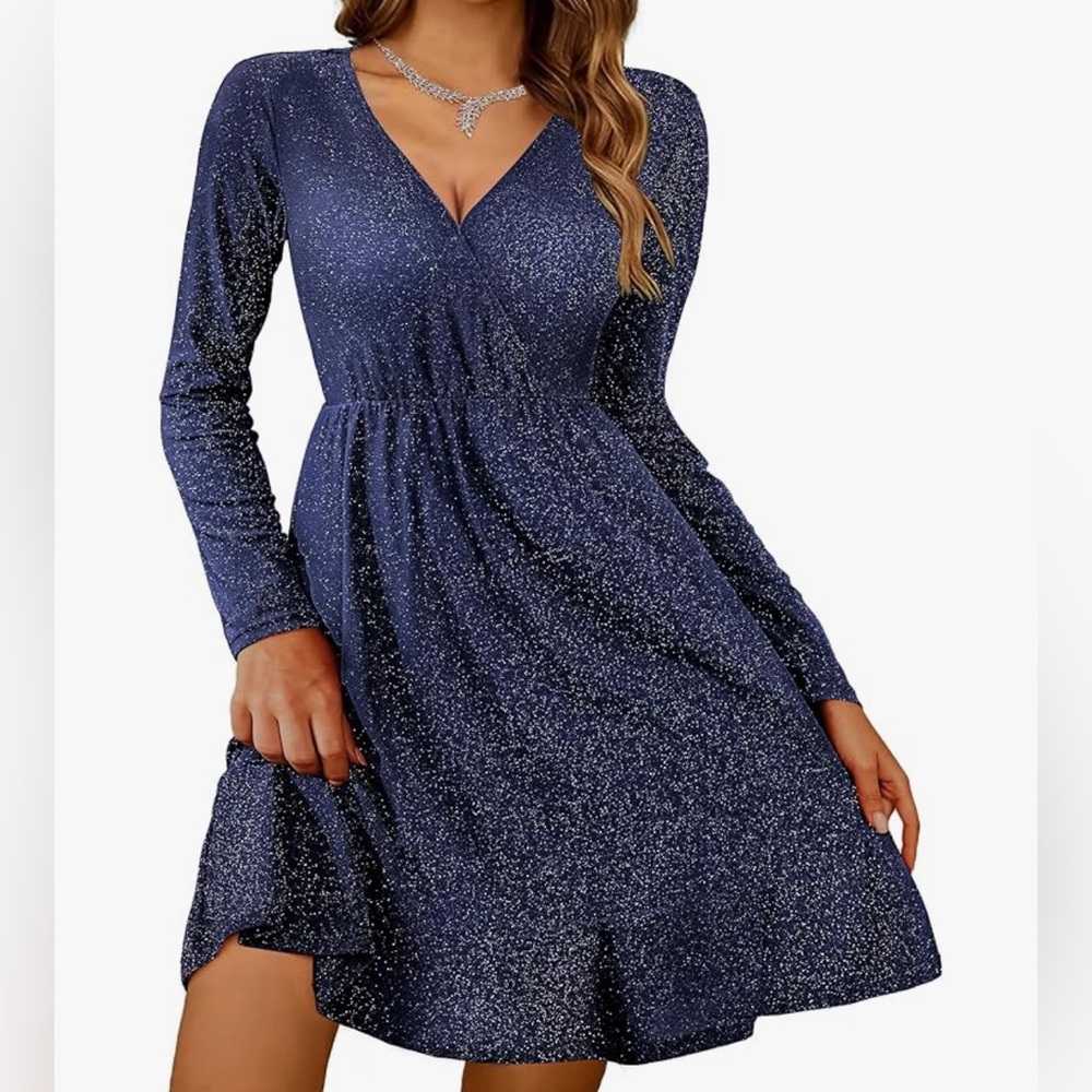 Zeagoo 🤑 Sparkling Navy Dress NWT